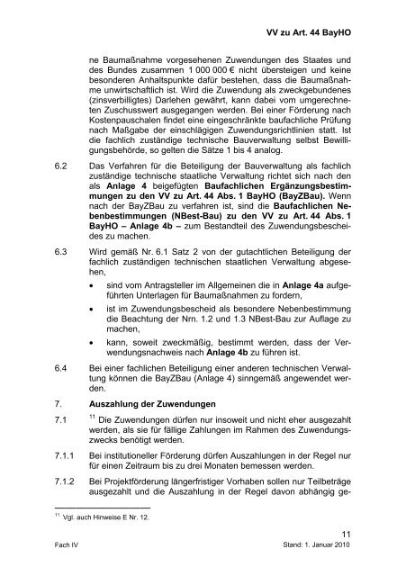 Haushaltsrecht des Freistaates Bayern - Auszug