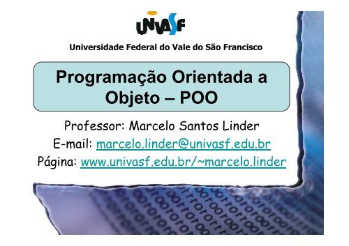 Programação Orientada a Objeto(POO)