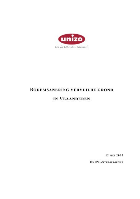 Bodemsanering vervuilde grond in Vlaanderen - UNIZO.be