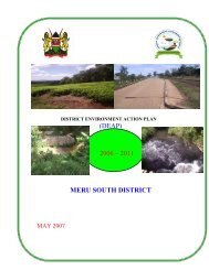 Meru South District - UNDP-UNEP Poverty-Environment Initiative