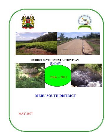 Meru South District - UNDP-UNEP Poverty-Environment Initiative