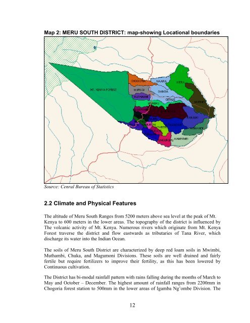 Meru South District - UNDP-UNEP Poverty-Environment Initiative