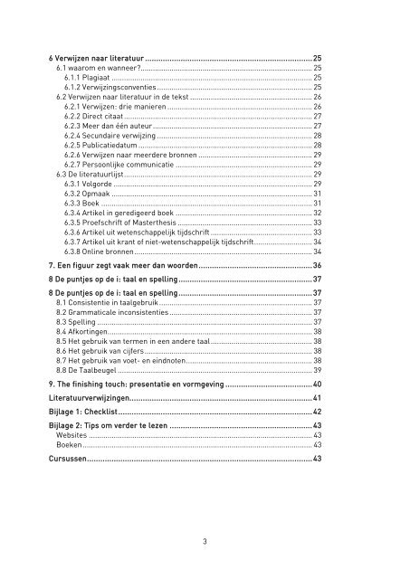 Schrijfwijzer werkstukken en theses - Faculteit der Sociale ...