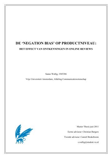volledige thesis - Faculteit der Sociale Wetenschappen, Vrije ...