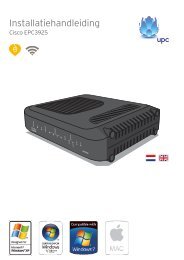 Handleiding Draadloos Modem - Upc