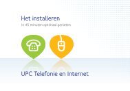Het installeren UPC Telefonie en Internet
