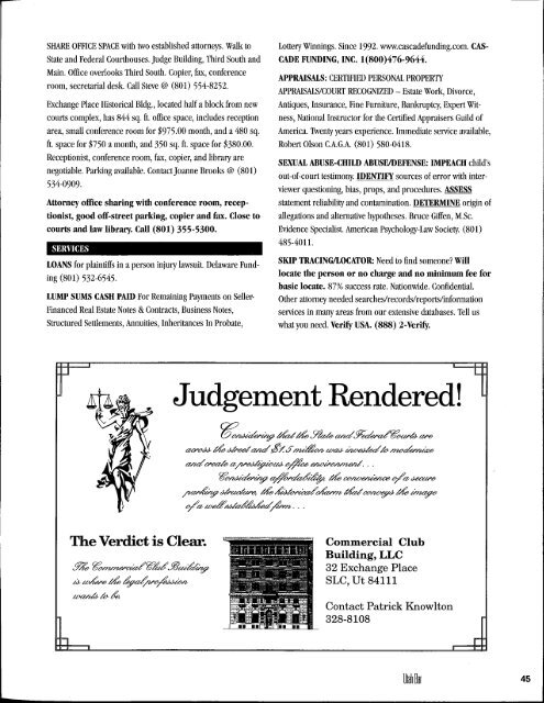 March 1999 Volune 12 No3 - Utah State Bar