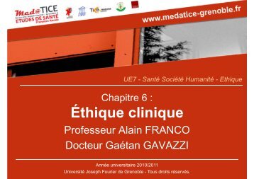 Ethique clinique - Université Virtuelle Paris 5