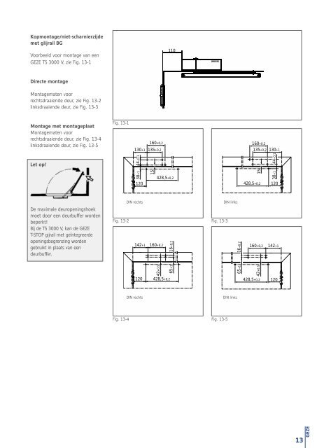 GEZE TS 3000 V - V3S Glass Systems