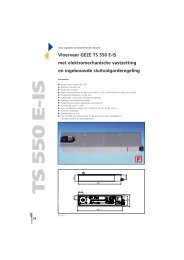 Vloerveer GEZE TS 550 E-IS met elektromechanische vastzetting en ...