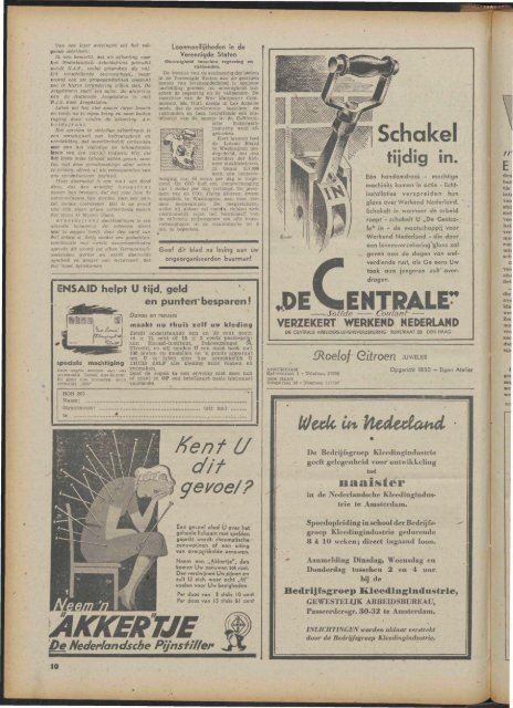 Arbeid (1942) nr. 36 - Vakbeweging in de oorlog