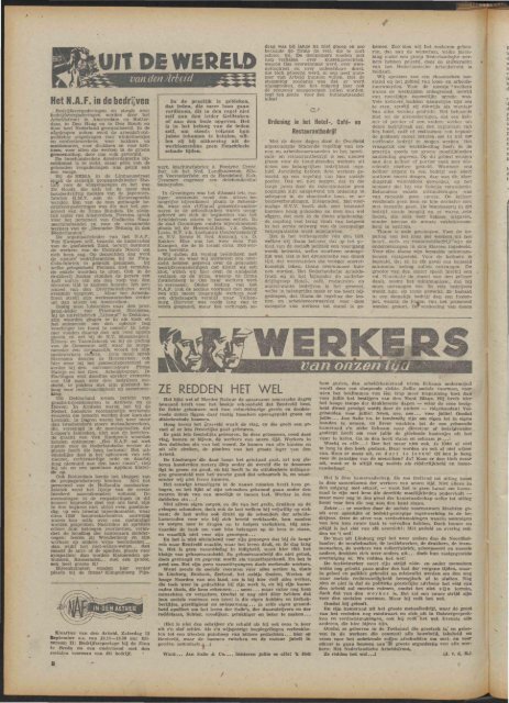 Arbeid (1942) nr. 36 - Vakbeweging in de oorlog