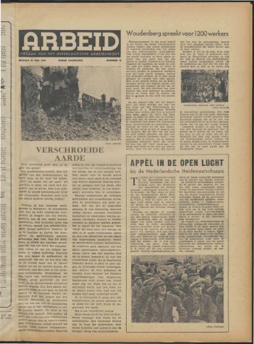 Arbeid (1944) nr. 15 - Vakbeweging in de oorlog