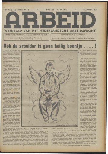 Arbeid (1942) nr. 47 - Vakbeweging in de oorlog