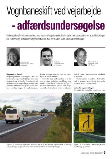 Vognbaneskift ved vejarbejde - adfærdsundersøgelse - Trafitec