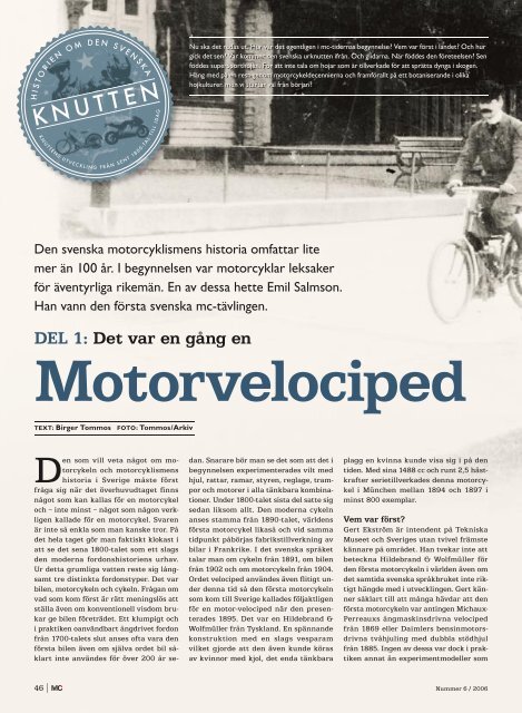 Den svenska motorcyklismens historia - SMC