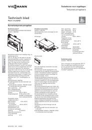 Technisch blad - Viessmann