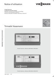 Notice d'utilisation Trimatik Viessmann