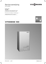 VITODENS 100 Service-aanwijzing - Viessmann