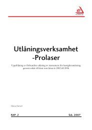 Utlåningsverksamhet -Prolaser - NTF