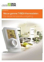Nieuw gamma TYBOX-thermostaten De ideale ... - Delta Dore