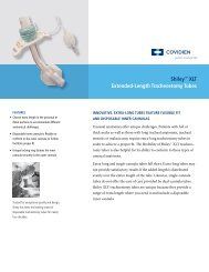 Shiley™ xLT Extended-Length Tracheostomy Tubes - Covidien