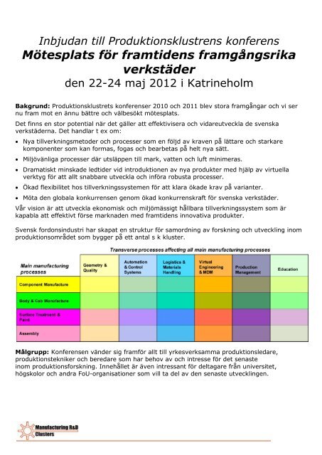 Mötesplats för framtidens framgångsrika verkstäder