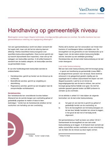 Download het artikel - Van Doorne