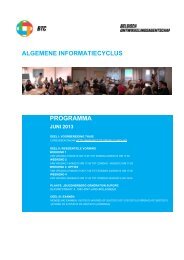 Programma cyclus JUNI 2013 - BTC
