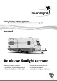 Preisliste Caravan - Sunlight