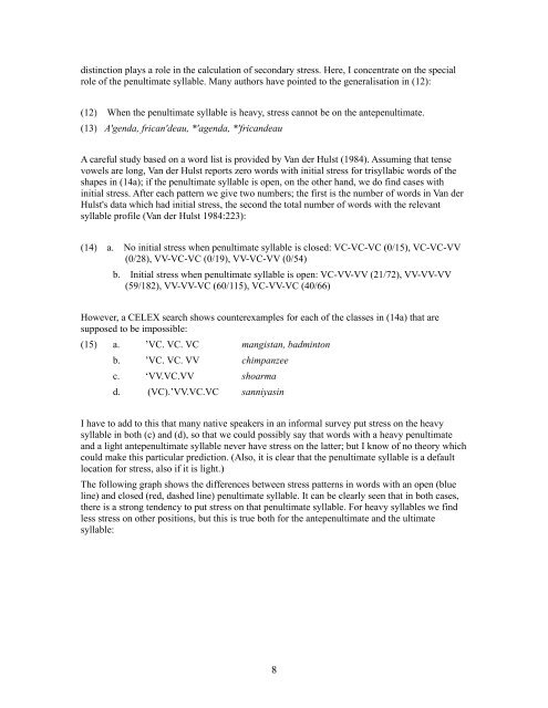 Quantity and the three-syllable window in Dutch word stress 0 ...