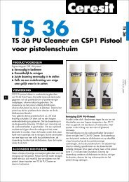 Ceresit TS36 PU cleaner - Van Walraven