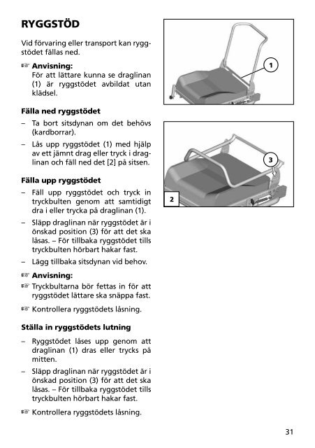 BRUKSANVISNING Elrullstol - Meyra