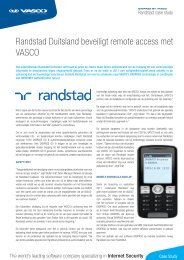 Randstad Duitsland beveiligt remote access met VASCO