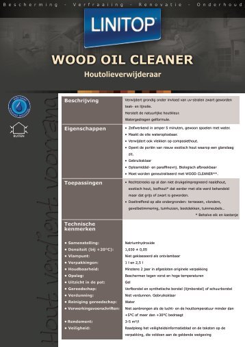 WOOD OIL CLEANER - LINITOP