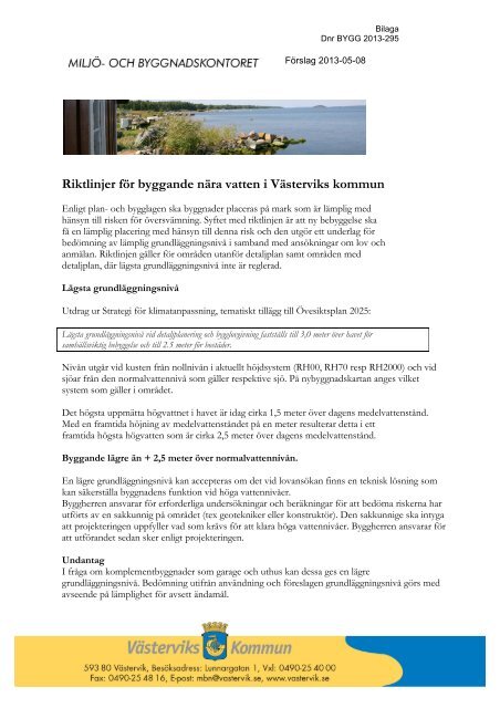 och byggnadsnämndens protokoll 2013-05-15 § 128 med