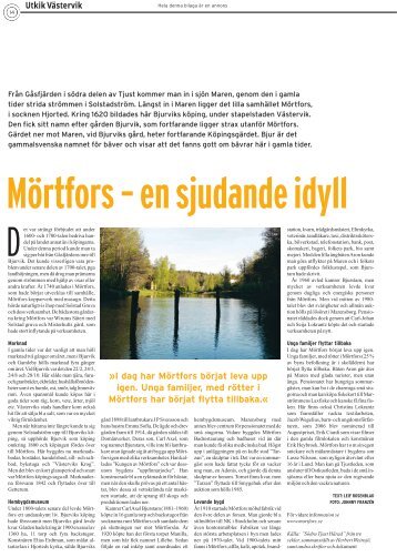 Utkik nr 2 2008, del 2 (pdf, 3 MB) - Västerviks kommun