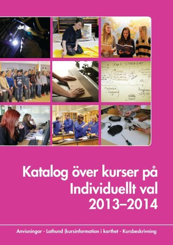 Katalog över kurser på Individuellt val