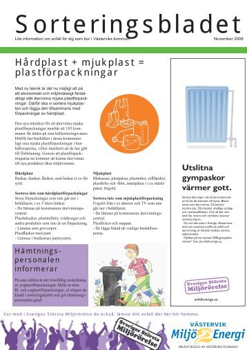 Sorteringsbladet - Västerviks kommun