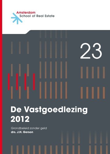 De Vastgoedlezing 2012 - Vastgoedkennis