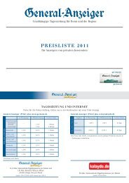 PREISLISTE 2011 - General-Anzeiger Bonn