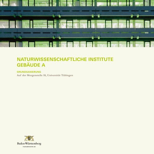 Naturwissenschaftliche Institute, Gebäude A, Grundsanierung (pdf