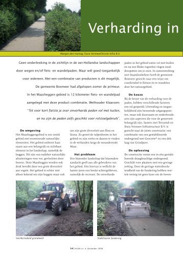 Verharding in harmonie met de natuur - VBW-Asfalt