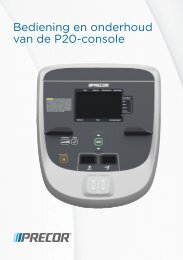 UBK 825 Manuals (Dutch) - Precor