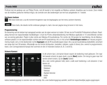 Download de Pronto 9400 Handleiding in PDF - Niko