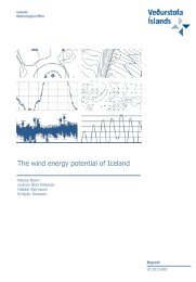 The wind energy potential of Iceland - Veðurstofa Íslands