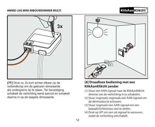 AWMD-250 MINI INBOUWDIMMER MULTI - Klikaanklikuit