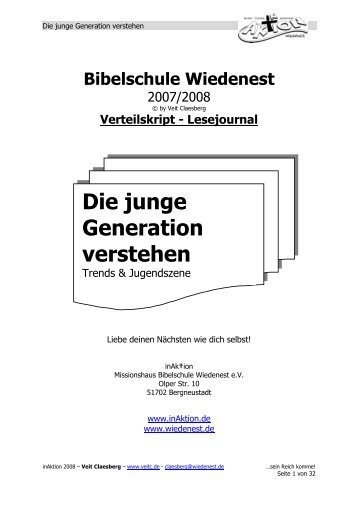 08 BSW VerteilSkript - Die junge Generation verstehen - Veitc.de