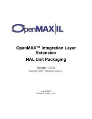 OpenMAX IL NAL Unit Packaging - Khronos Group