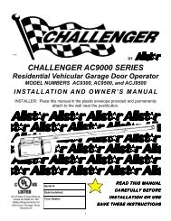 CHALLENGER AC9000 SERIES - Linear